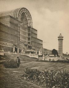 Glass and Girders of the Crystal Palace at Sydenham c1935. Creator: Donald McLeish