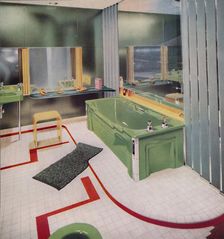 Glass and tile in the modern Bathroom 1938
