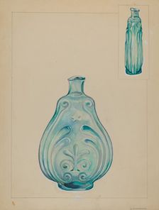 Glass Bottle, 1935/1942. Creator: A. Zaidenberg