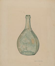 Glass Bottle, c. 1940. Creator: Claude Marshall