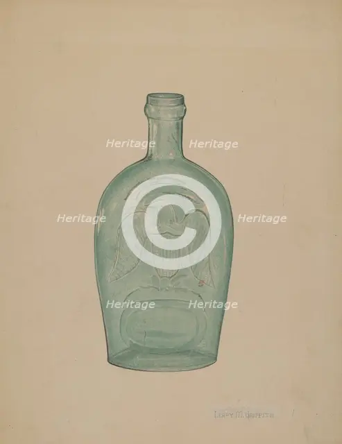 Glass Bottle, c. 1939. Creator: LeRoy Griffith.