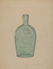 Glass Bottle, c. 1939. Creator: LeRoy Griffith