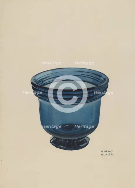 Glass Bowl, 1935/1942. Creator: Florian Rokita.