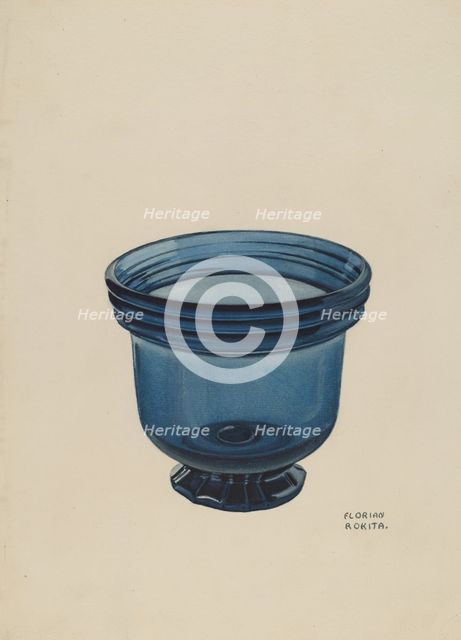 Glass Bowl, 1935/1942. Creator: Florian Rokita.