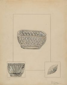 Glass Bowl, 1935/1942. Creator: Rolland Livingstone