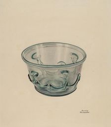 Glass Bowl, 1935/1942. Creator: Beverly Chichester