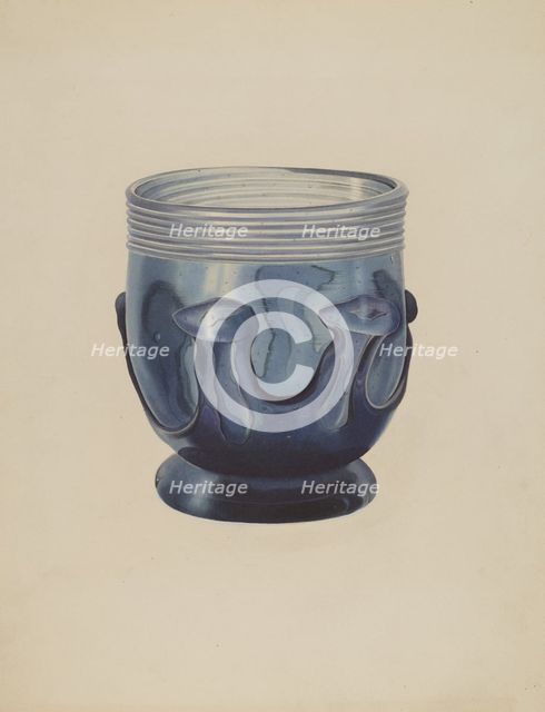Glass Bowl, c. 1940. Creator: Michael Trekur.
