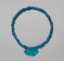 Glass Beads with Pendant, 57 B.C. - A.D. 668. Creator: Unknown