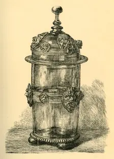 Glass beaker and cover, 1550-1620, (1881). Creator: J. I. Williamson