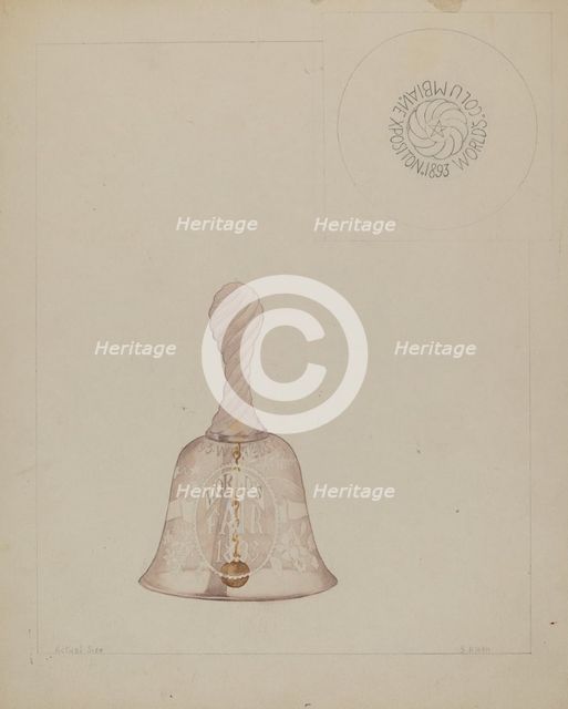 Glass Bell, c. 1936. Creator: Samuel O. Klein.