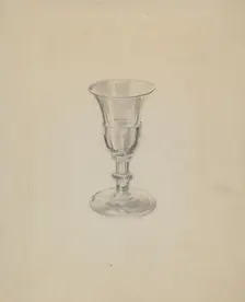 Glass, c. 1936. Creator: Lillian Causey