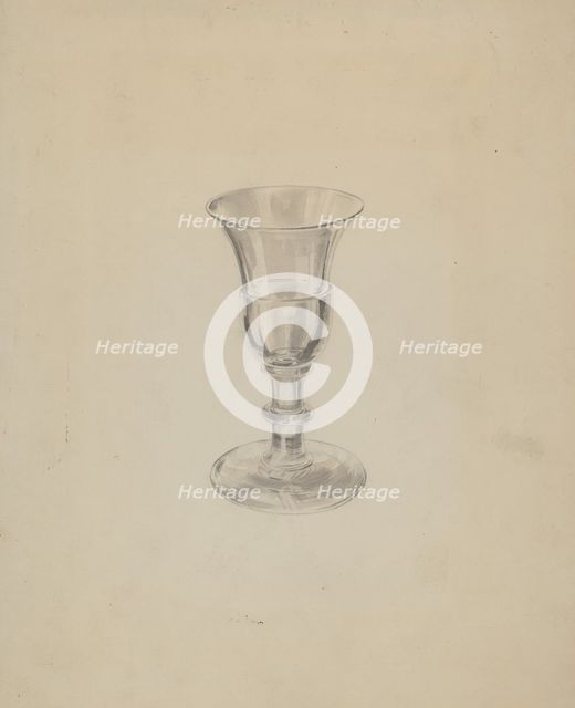 Glass, c. 1936. Creator: Lillian Causey.