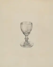 Glass, c. 1936. Creator: Lillian Causey