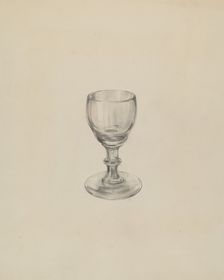 Glass, c. 1936. Creator: Lillian Causey