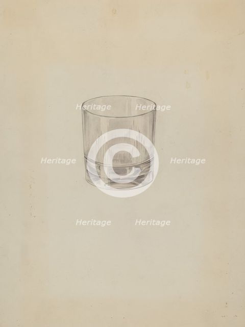 Glass, c. 1937. Creator: Lillian Causey.