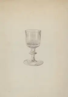Glass, c. 1937. Creator: Lillian Causey