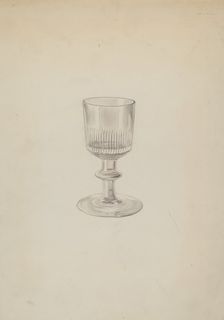 Glass, c. 1937. Creator: Lillian Causey