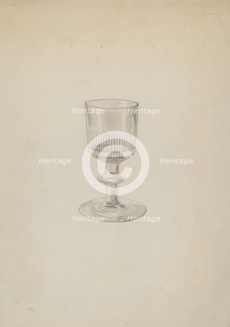 Glass, c. 1937. Creator: Lillian Causey.