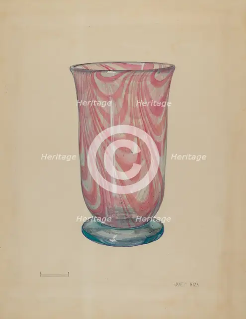 Glass, c. 1938. Creator: Janet Riza.