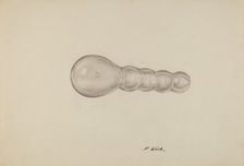 Glass Darning Ball, c. 1941. Creator: Paul Ward