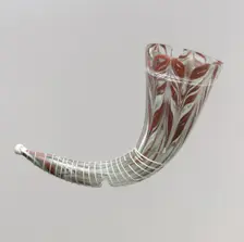 Glass Drinking Horn, Langobardic (?), 575-625. Creator: Unknown