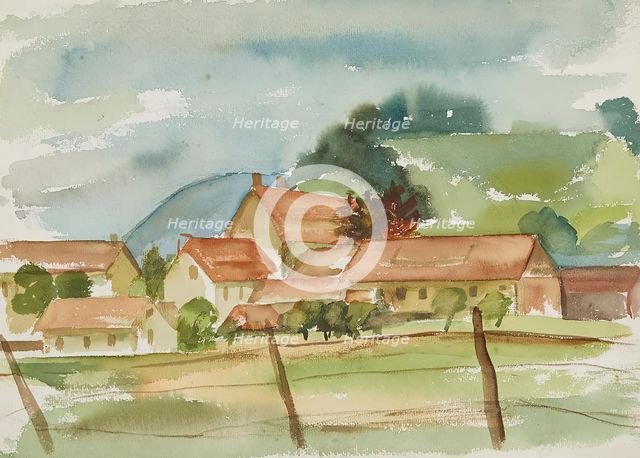 Glass factory near Kalvarienberg, after 1938. Creator: Anny Dollschein.
