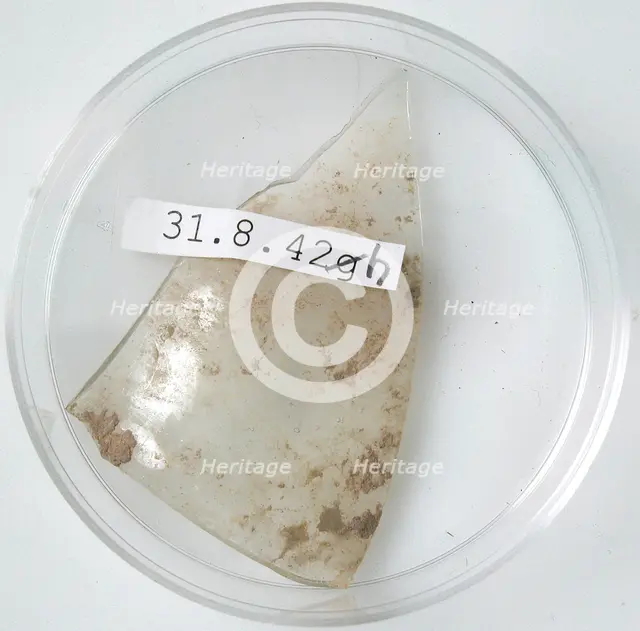 Glass Fragment, Coptic, 4th century. Creator: Unknown.