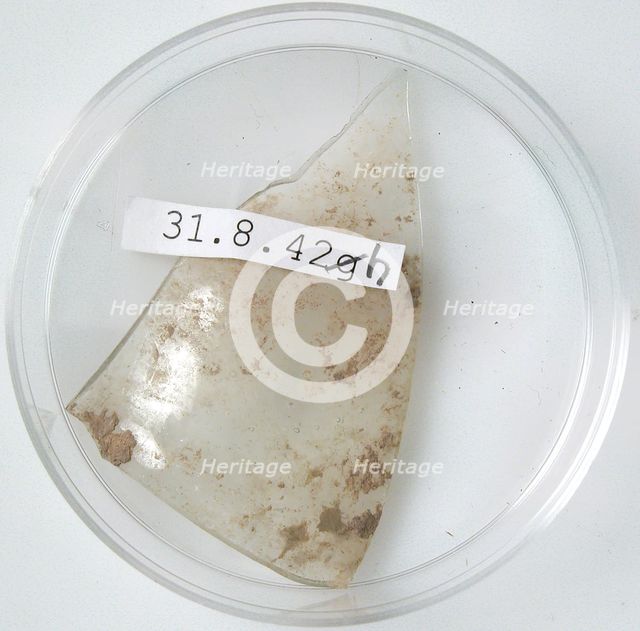 Glass Fragment, Coptic, 4th century. Creator: Unknown.