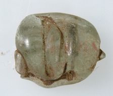 Glass Fragment, Coptic, 4th-early 5th century. Creator: Unknown