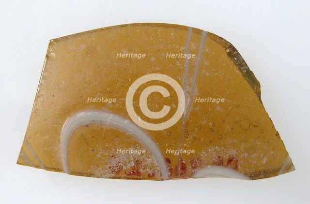 Glass Fragment, Coptic, 4th-early 5th century. Creator: Unknown.