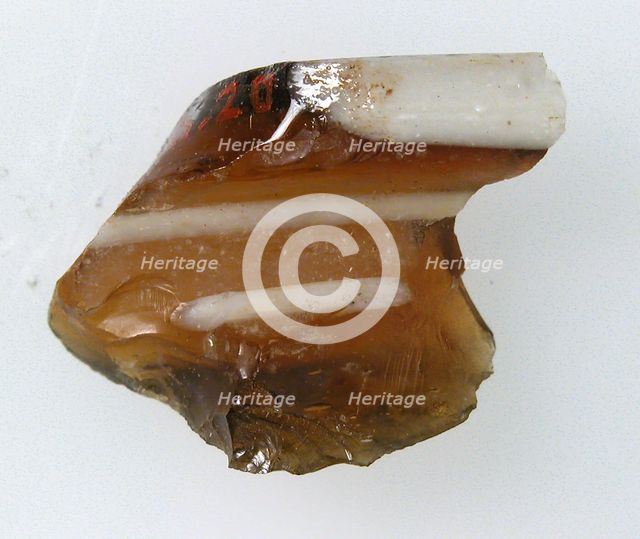 Glass Fragment, Coptic, 4th-early 5th century. Creator: Unknown.