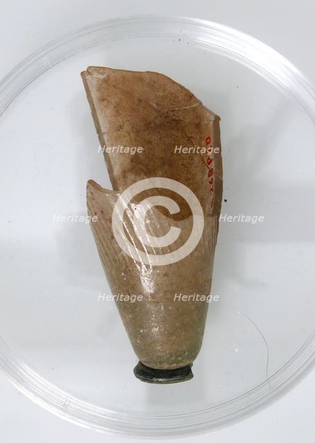 Glass Fragment, Coptic, 4th-early 5th century. Creator: Unknown.