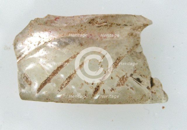 Glass Fragment, Coptic, 4th-early 5th century. Creator: Unknown.
