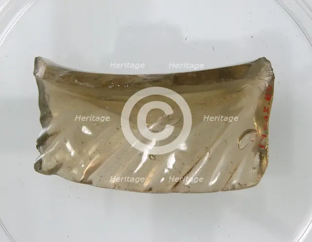 Glass Fragment, Coptic, 4th-early 5th century. Creator: Unknown.