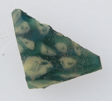 Glass Fragment, Coptic, 4th-early 5th century. Creator: Unknown
