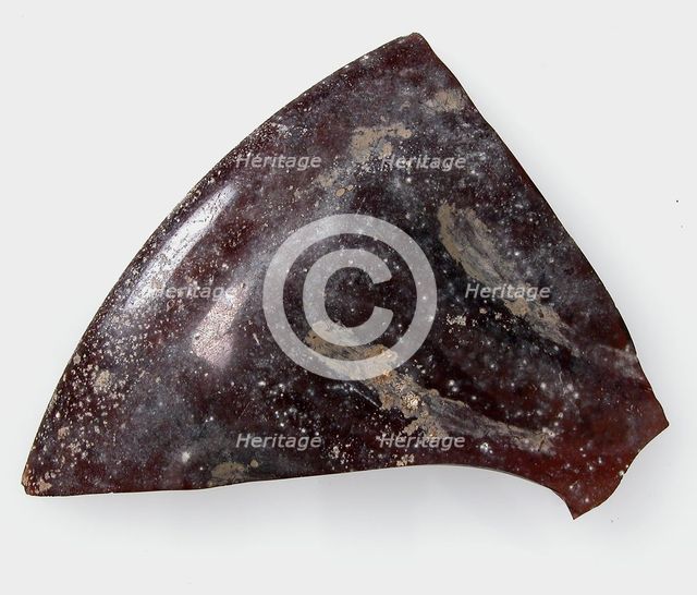 Glass Fragment, Coptic, 4th-early 5th century. Creator: Unknown.