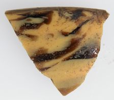 Glass Fragment, Coptic, 4th-early 5th century. Creator: Unknown