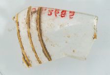 Glass Fragment, Coptic, 4th-early 5th century. Creator: Unknown
