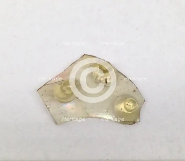 Glass Fragment, Crusader, 13th century. Creator: Unknown.