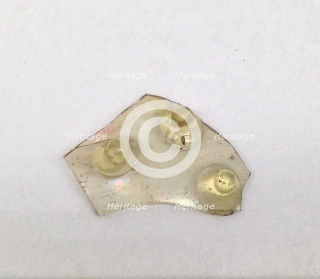 Glass Fragment, Crusader, 13th century. Creator: Unknown.