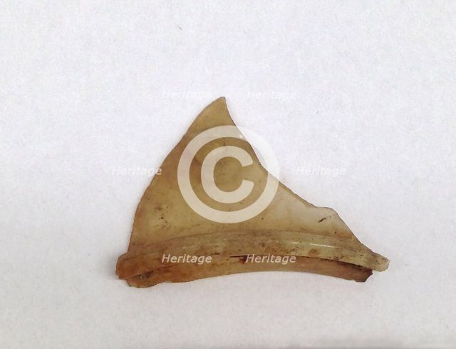 Glass Fragment, Crusader, 13th century. Creator: Unknown.