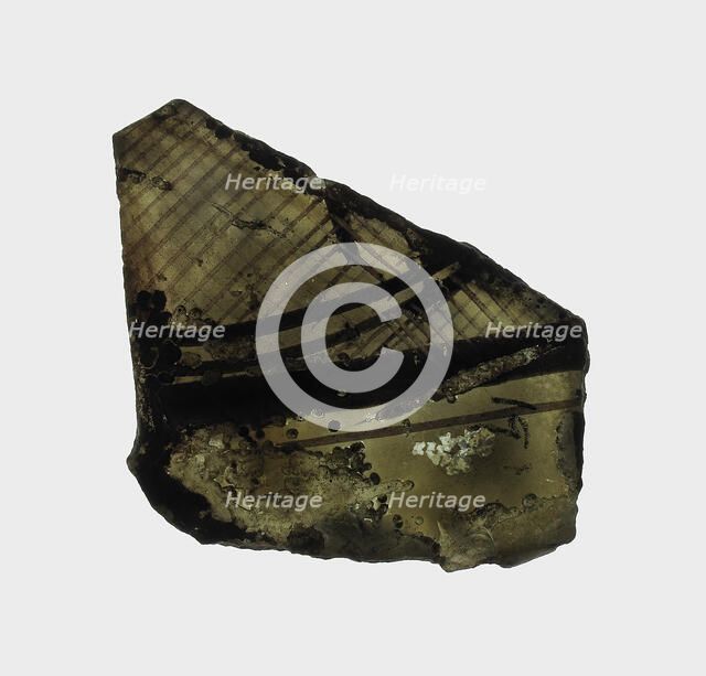 Glass Fragment, British, 13th century. Creator: Unknown.