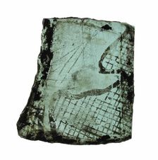 Glass Fragment, British, 14th century. Creator: Unknown