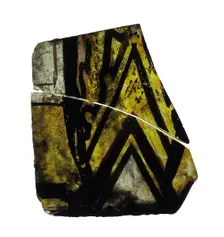 Glass Fragment, British, 14th century. Creator: Unknown