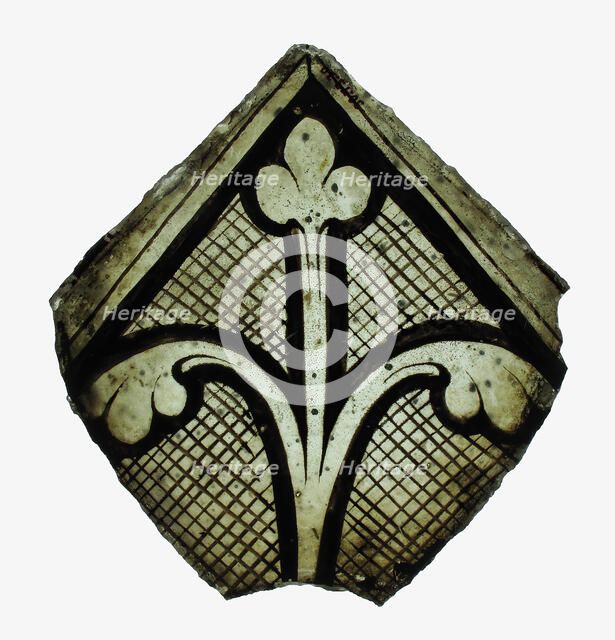 Glass Fragment, British, ca.1290. Creator: Unknown.