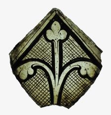 Glass Fragment, British, ca.1290. Creator: Unknown