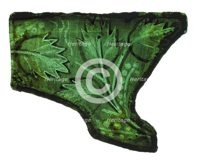 Glass Fragment, Dutch, 17th-18th century. Creator: Unknown.