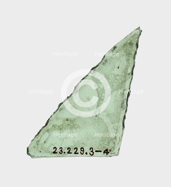 Glass Fragment, Dutch, 18th century. Creator: Unknown.