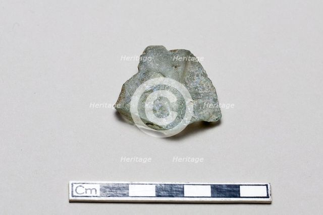 Glass fragment, early 17th-mid 18th century. Creator: Unknown.