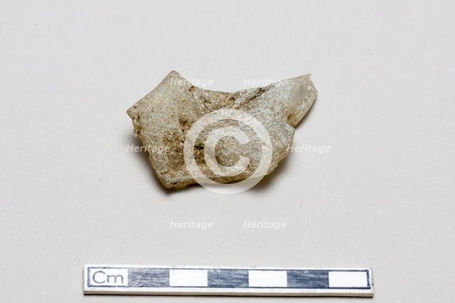 Glass fragment, early 17th-mid 18th century. Creator: Unknown.